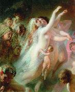 Konstantin Makovsky Charon transfers the souls of deads over the Stix river Spain oil painting artist